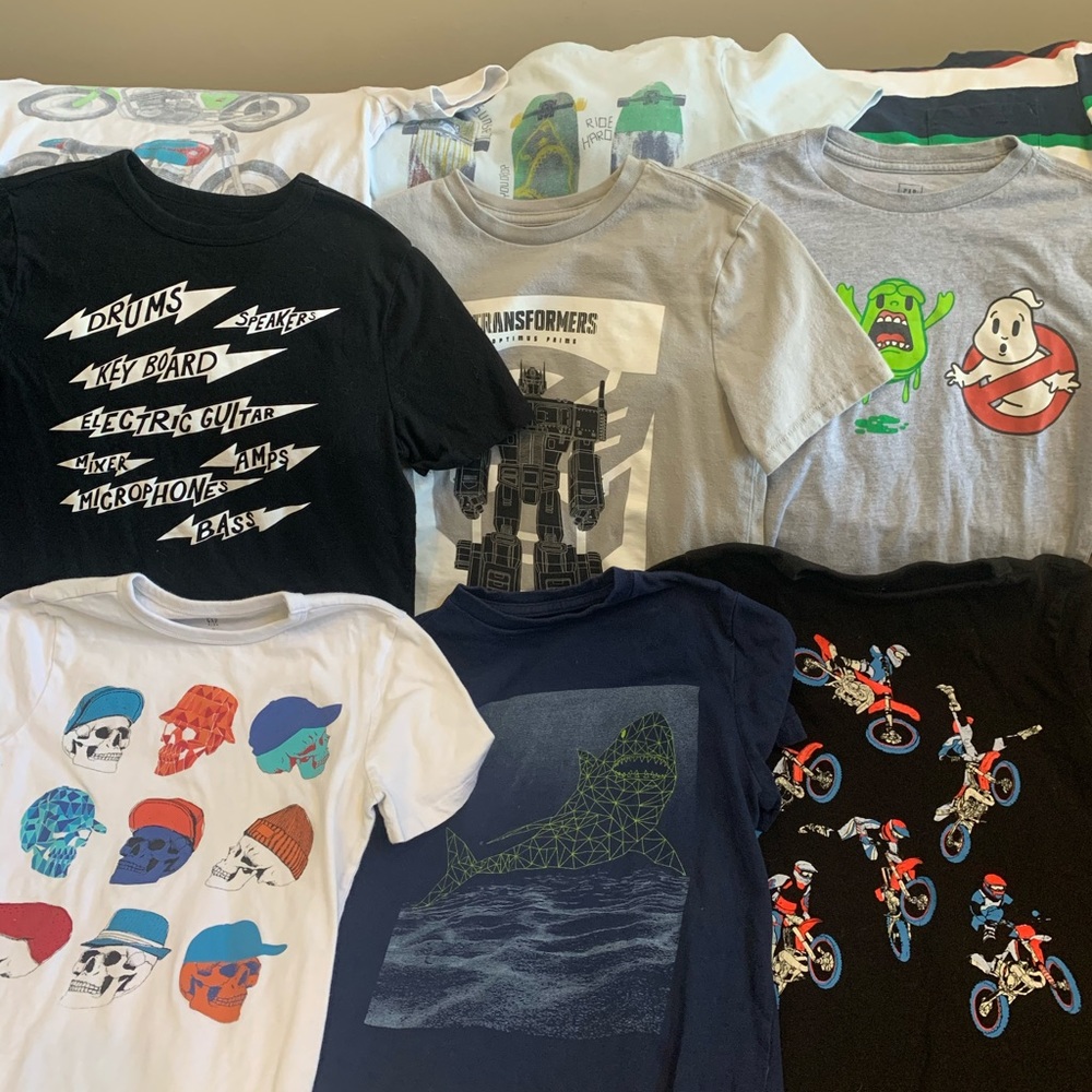 Gap t-shirts, boys size 8, bundle